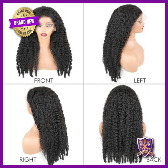 360 Full Lace Human Hair Wig Pre Plucked 250% Density Glueless Adjustable main image 3